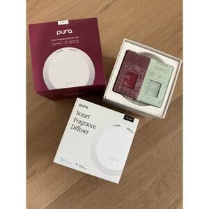 New Pura 4 Smart Fragrance Home Diffuser Set & 2 Refills Water Lily Juicy Acai